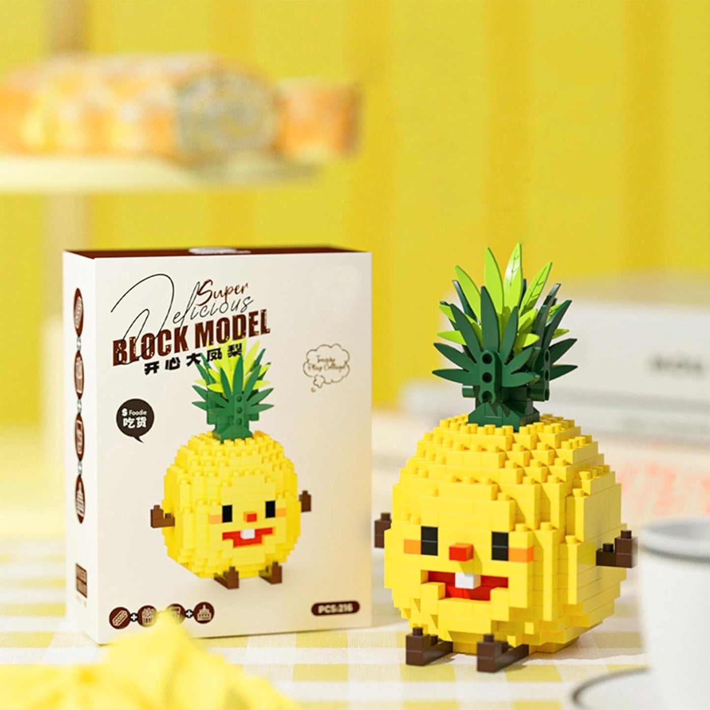 Food Shaped Building Block Toy Pineapple