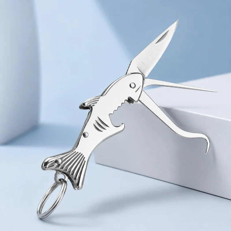 3-in-1 Shark Multi Tool Keychain 🦈