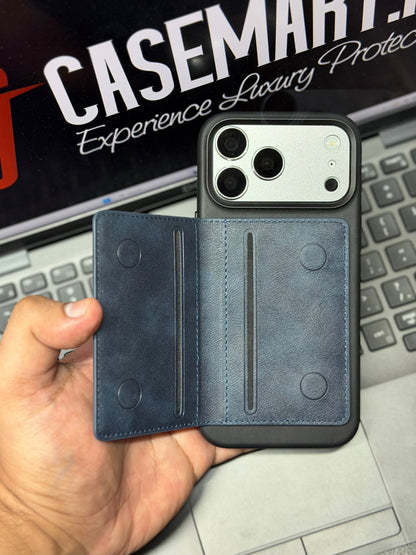 Fold Leather MagSafe Wallet with Stand