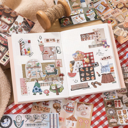 Realistic Faux Embroidery Effect Sticker Book