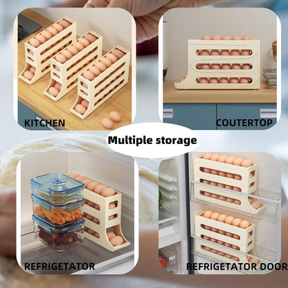 Automatic Rolling Egg Dispenser for Refrigerator