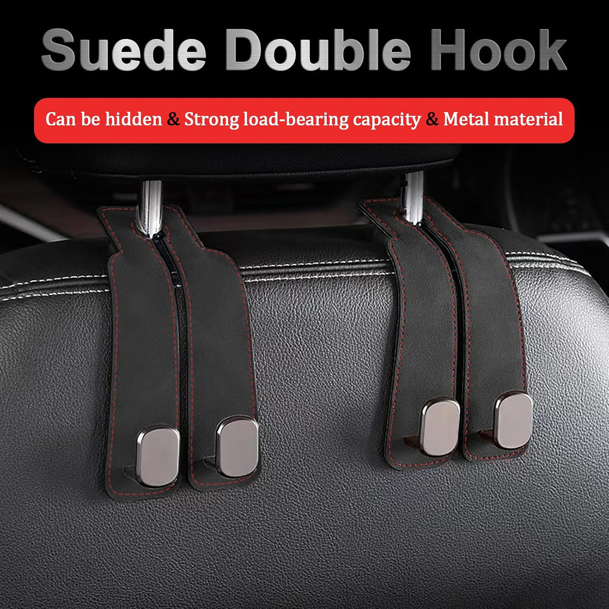 2-in-1 Universal Car Seat Hook Organizer