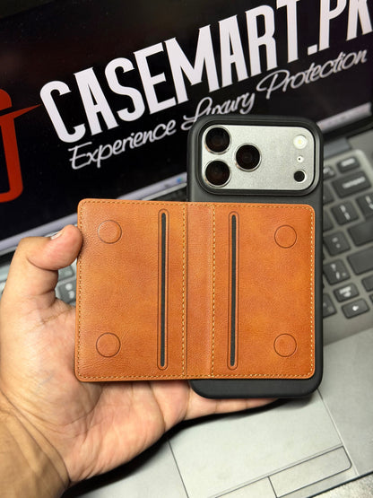 Fold Leather MagSafe Wallet with Stand
