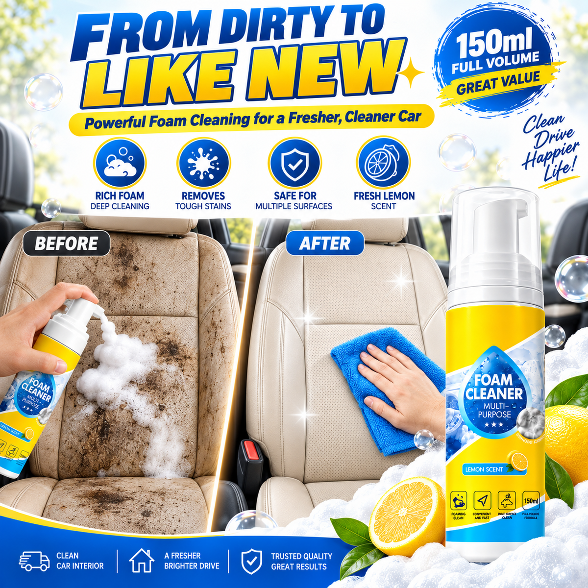 Multipurpose Foam Cleaning Spray