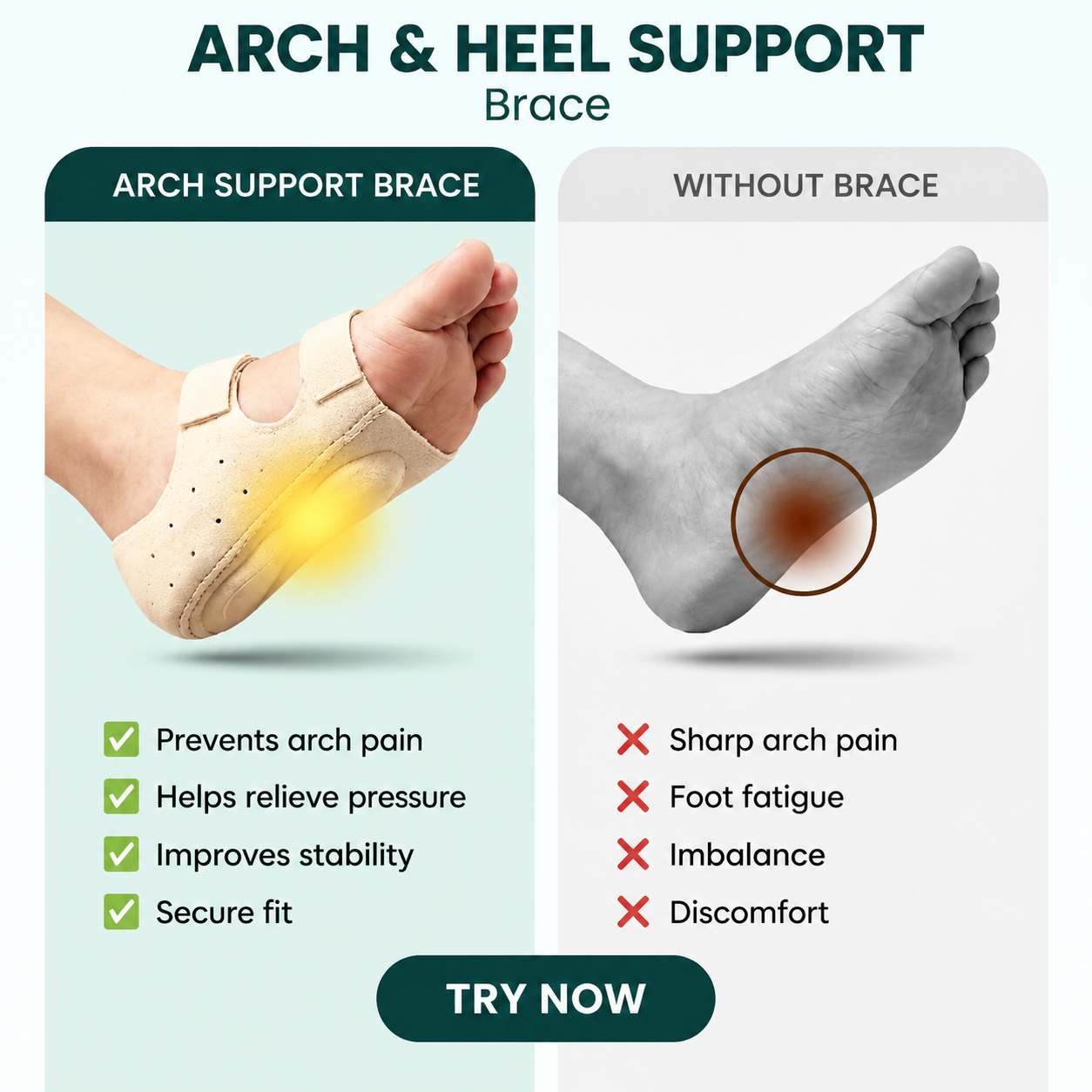 FootCare 2-in-1 Heel & Arch Support