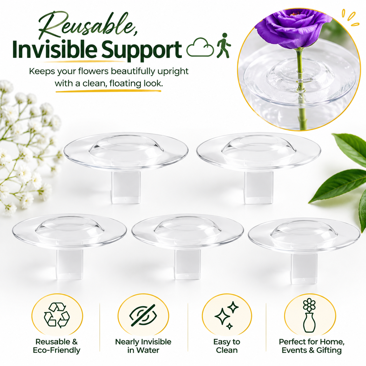 Creative Floating Floral Arrangement Holder