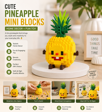 Food Shaped Building Block Toy Pineapple