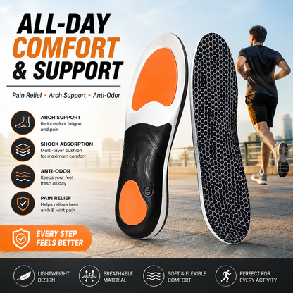 Pain Relief Arch Support Insoles - Anti Odor