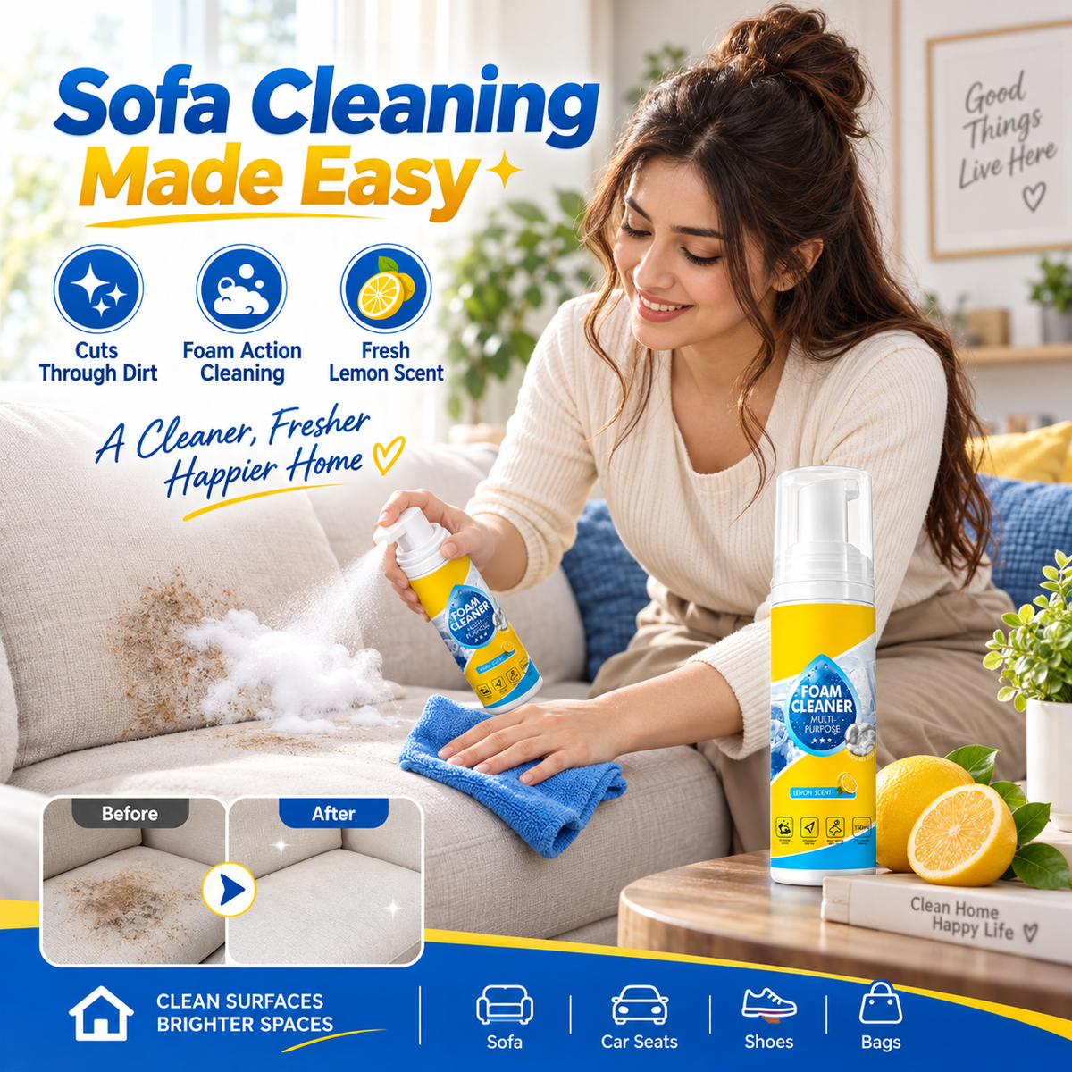 Multipurpose Foam Cleaning Spray