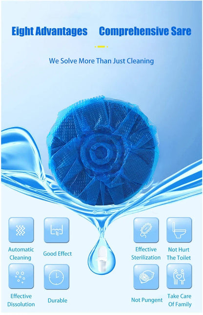 10 Pcs Imported Tablets for Toilet Flush Tank Cleaner