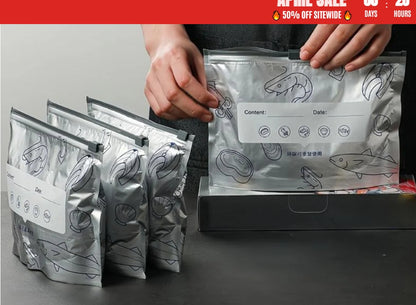 Reusable Aluminum Foil Zip Lock Storage Bags