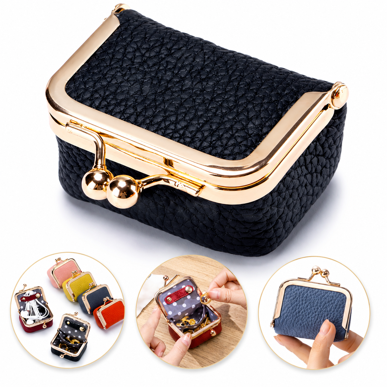 Travel Jewelry Case Organizer in Genuine Leather