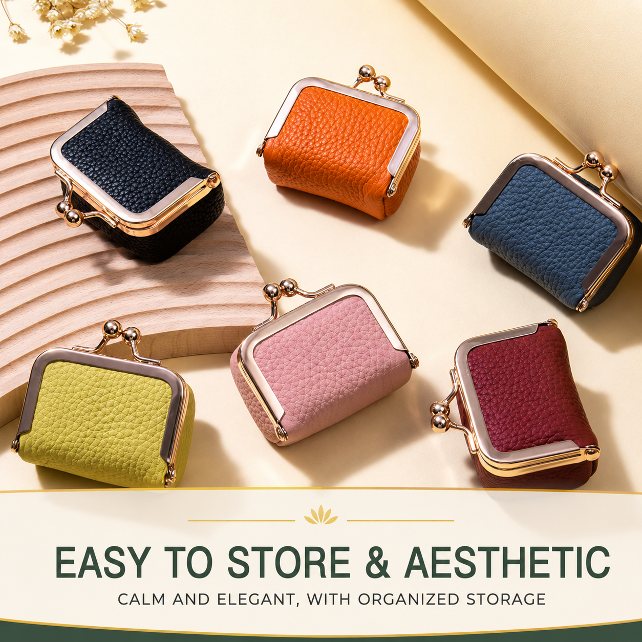 Travel Jewelry Case Organizer in Genuine Leather