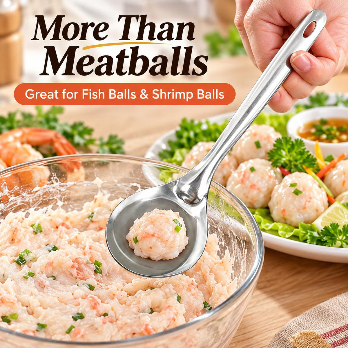 Stainless Steel Meatball Maker Spoon
