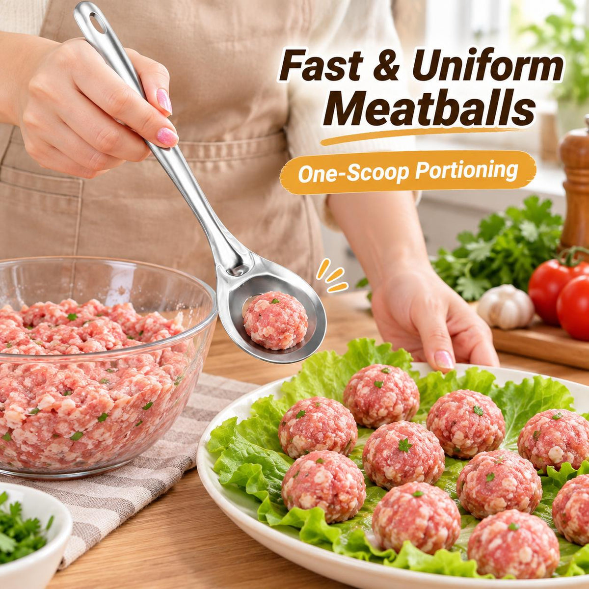 Stainless Steel Meatball Maker Spoon
