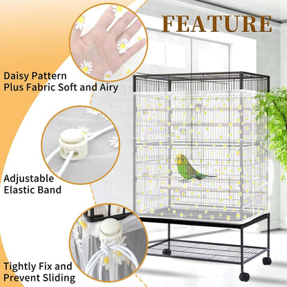 Bird Cage Cover Net (Daisy Design)