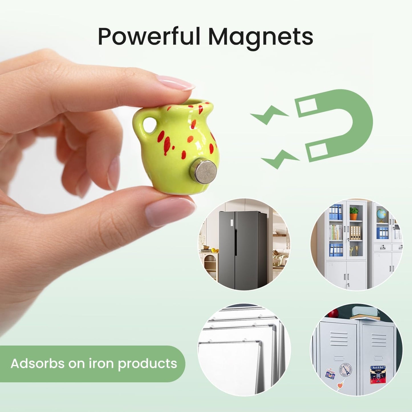 Mini Magnetic Flower Vase Set