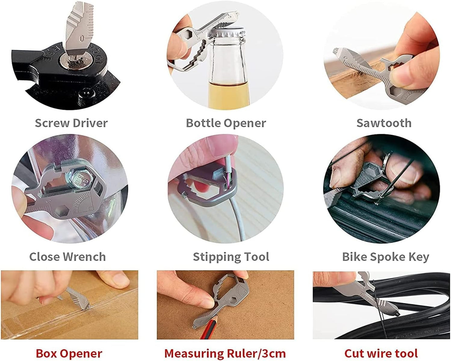 24-in-1 Key Shape Multi Tool