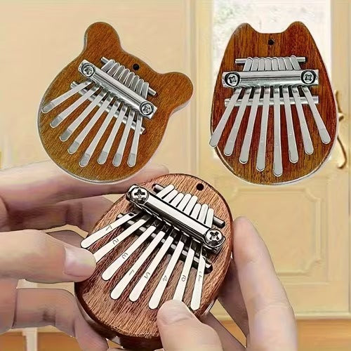 Mini Kalimba Thumb Piano Keychain