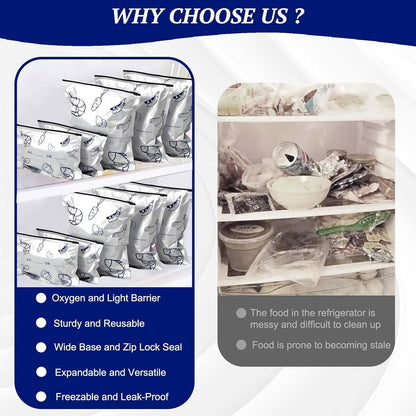 Reusable Aluminum Foil Zip Lock Storage Bags