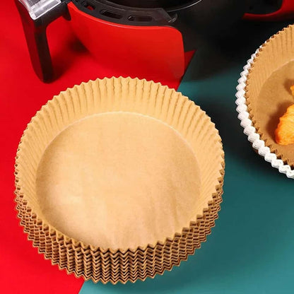 Disposable Air Fryer Paper Liner-50pcs (Premium Plastic Packing High Quality)
