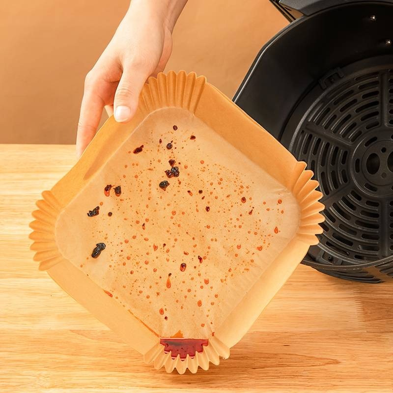 Disposable Air Fryer Paper Liner-50pcs (Premium Plastic Packing High Quality)