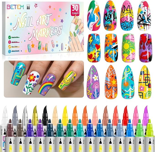 Dual Tips Nail Art Pens