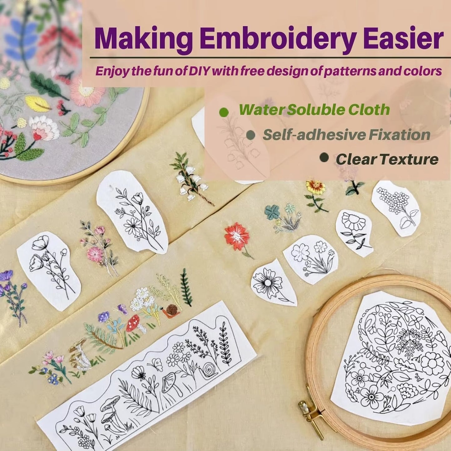 DIY Stick & Stitch Embroidery Kit
