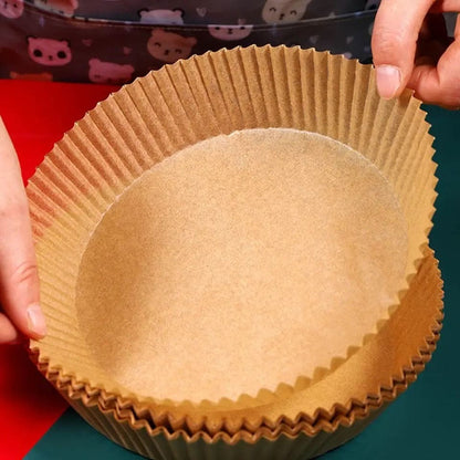 Disposable Air Fryer Paper Liner-50pcs (Premium Plastic Packing High Quality)