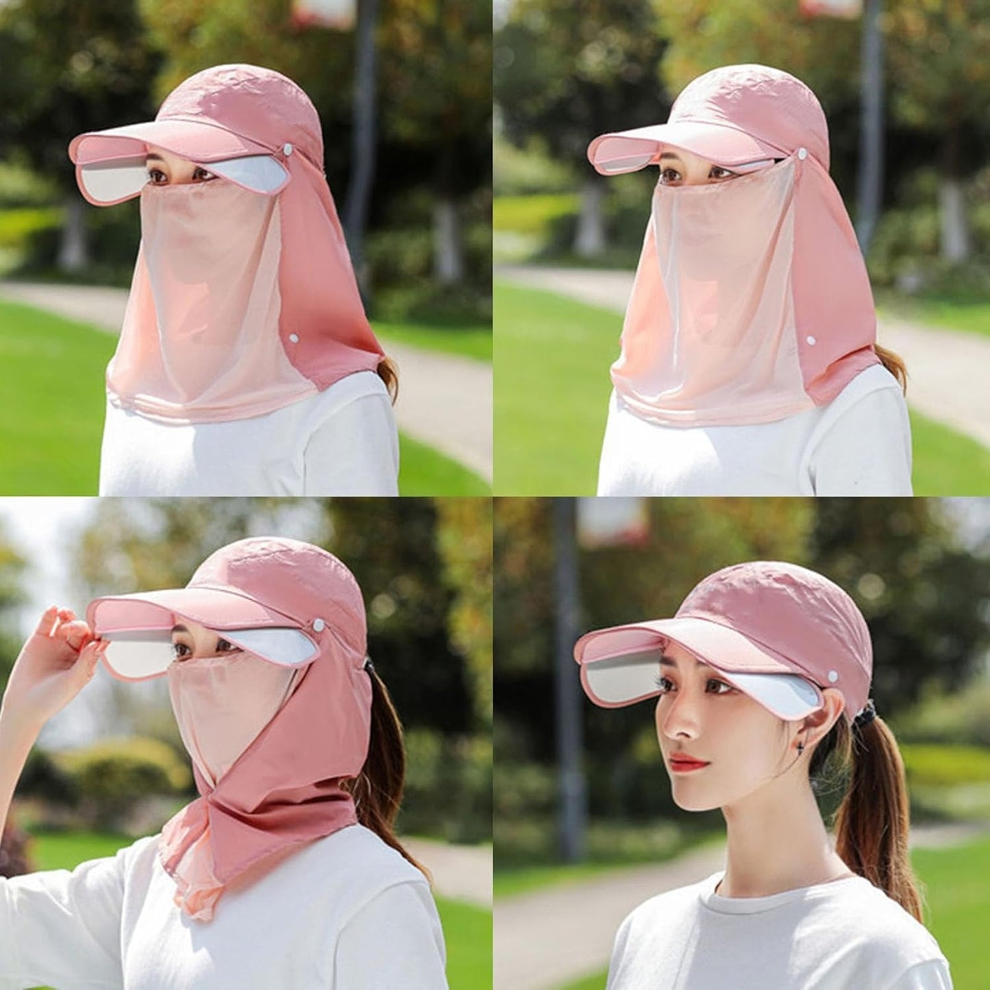 UV Protection Face Cover Sun Hat Cap