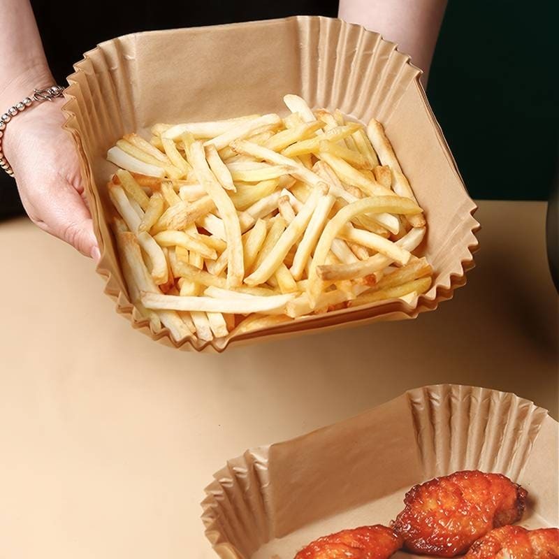Disposable Air Fryer Paper Liner-50pcs (Premium Plastic Packing High Quality)
