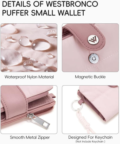 Soft Puffer Small Wallet for Women