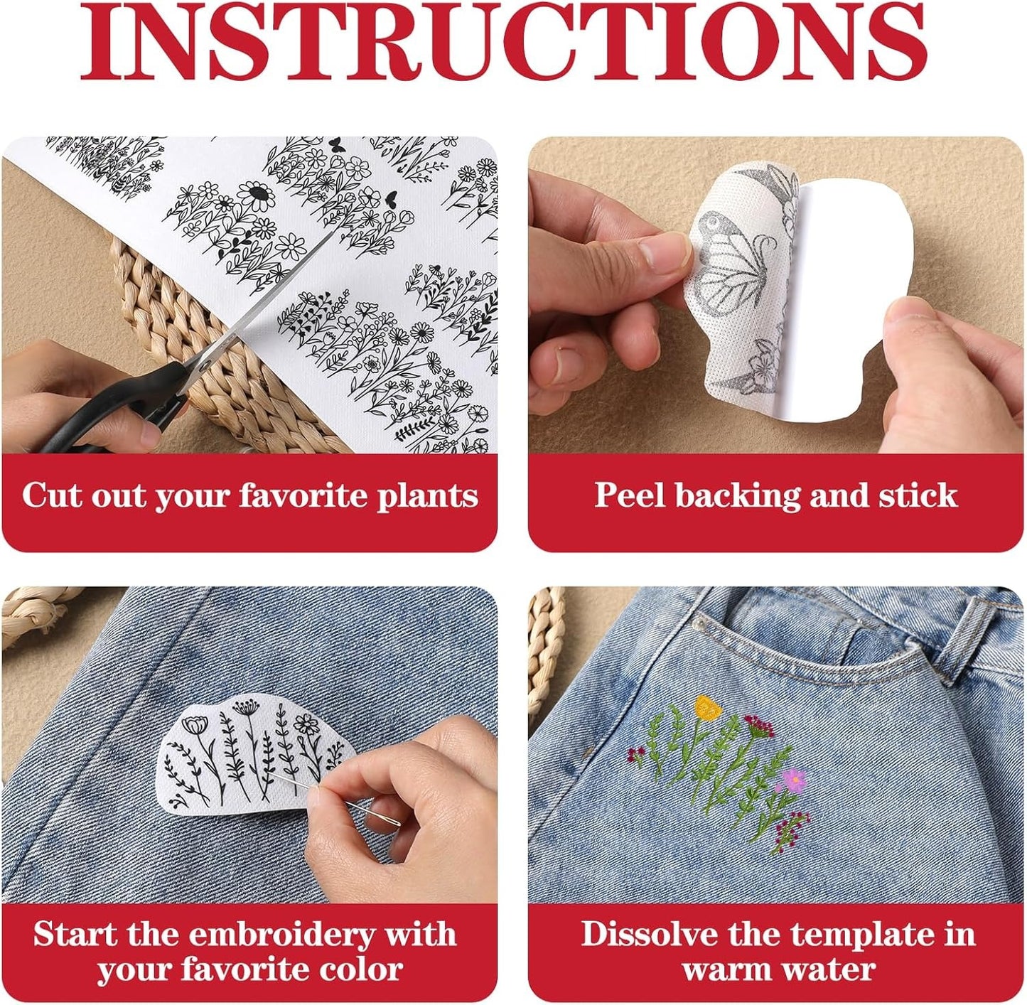 DIY Stick & Stitch Embroidery Kit