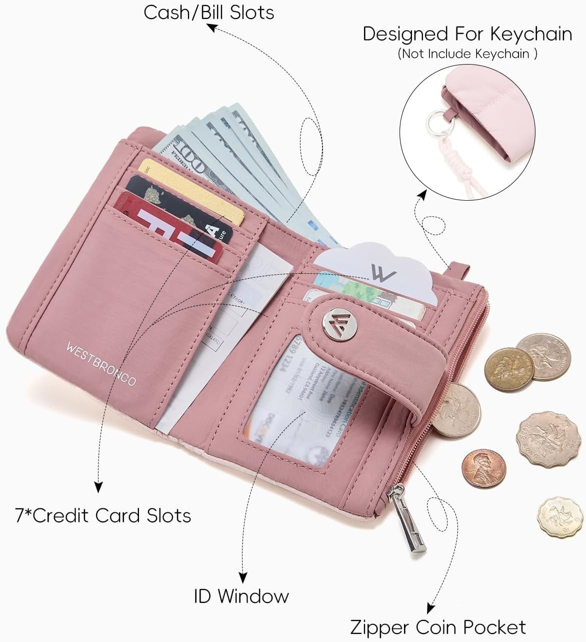 Soft Puffer Small Wallet for Women